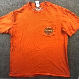 Harley-Davidson Orange 'Emerald Coast' Graphic Tee